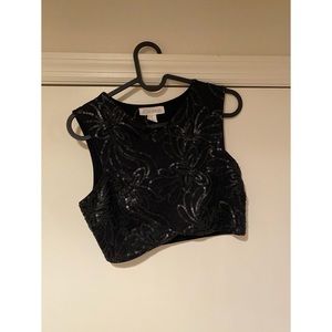 ❤️❤️ Forever 21 Sexy Black Crop Top